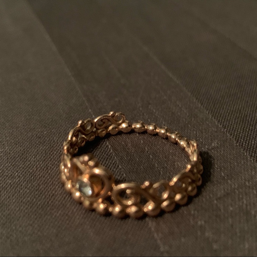 Pandora Rose Gold Princess Ring - Picture 2 of 3